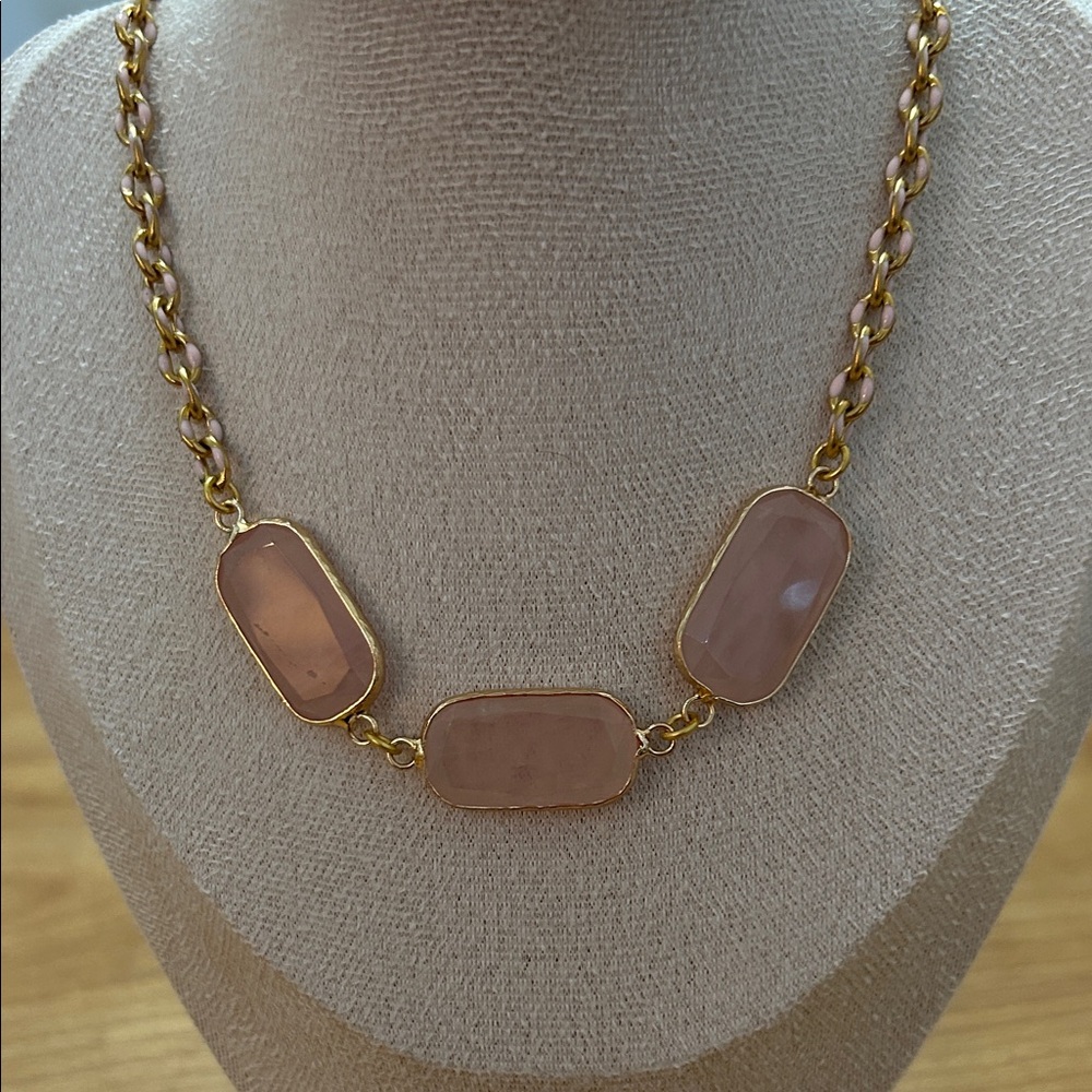 Chic Gold and Pink Necklace